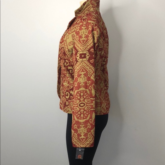 ELCC Red & Tan Coat Blazer fully lined - Picture 3 of 8